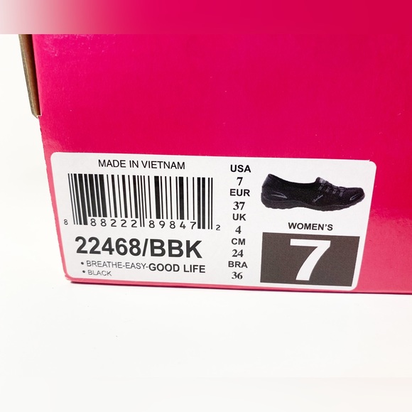 Skechers Women’s Relaxed Fit: Breathe Easy - Good Life in Black Size 7 - Picture 5 of 5